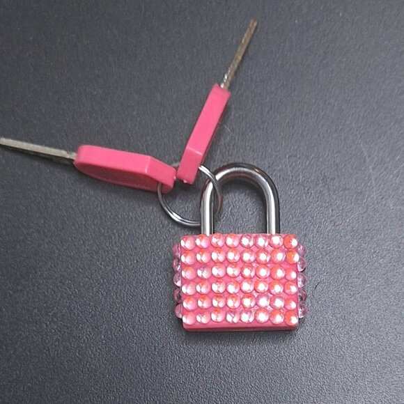 Small Bedazzled Locks with Keys, Bling Padlock - Picture 5 of 14